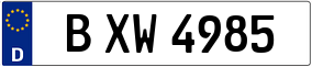 Truck License Plate